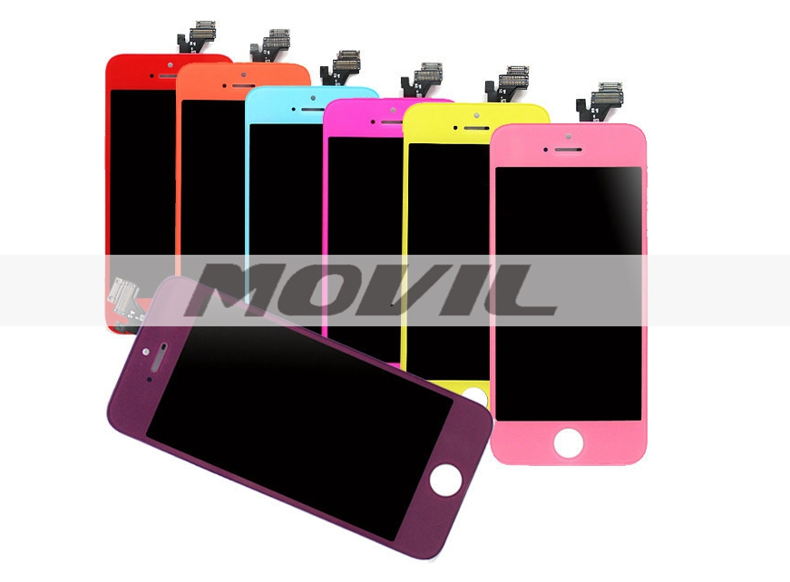 Colorful LCD for iPhone 5G for iPhone 5 LCD display touch screen digitizer assembly Red Blue Pink Green